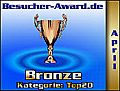 3. Platz bei www.Besucher-Award.de
Kategorie Top20 - April 2003